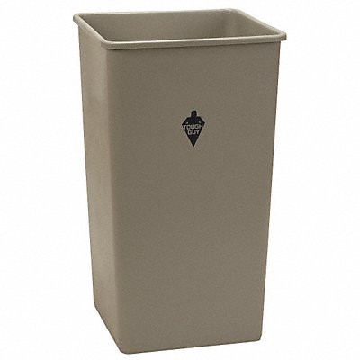 D2109 Trash Can Square 35 gal Beige MPN:4PGT4