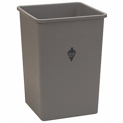 D2109 Trash Can Square 35 gal Gray MPN:4PGT5