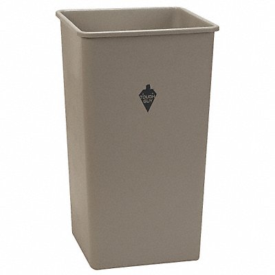 Trash Can Square 50 gal Beige MPN:4PGT6