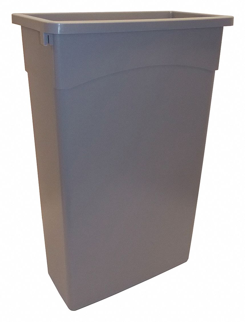 D2105 Trash Can Rectangular 23 gal Gray MPN:4PGU8