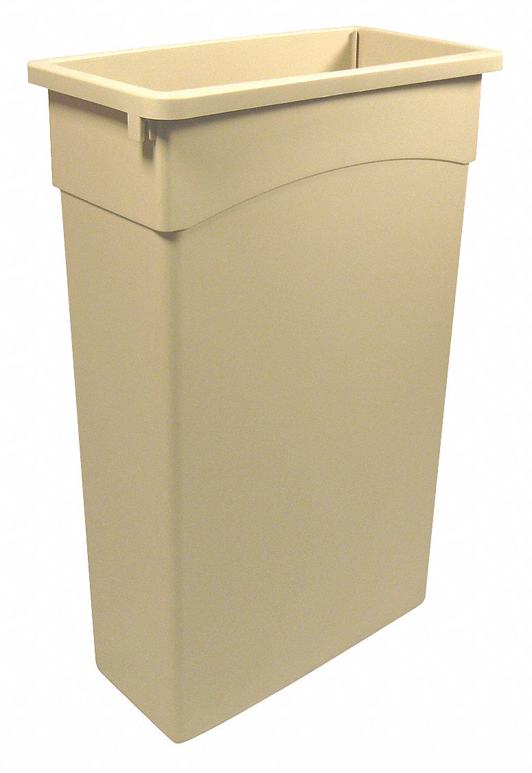 D2105 Trash Can Rectangular 23 gal Beige MPN:4PGV1