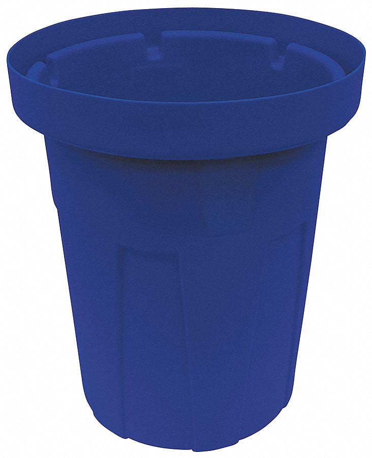 Trash Can 50 gal Blue MPN:4YKF1