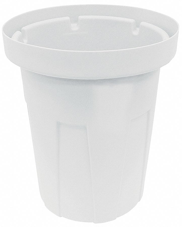 Trash Can 20 gal White MPN:4YKG3