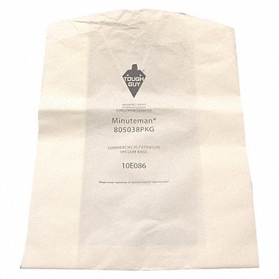 Vacuum Bag Paper 1-Ply Reusable PK12 MPN:10E086