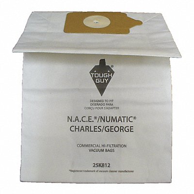 Vacuum Bag Paper 2-Ply Reusable PK10 MPN:25K812