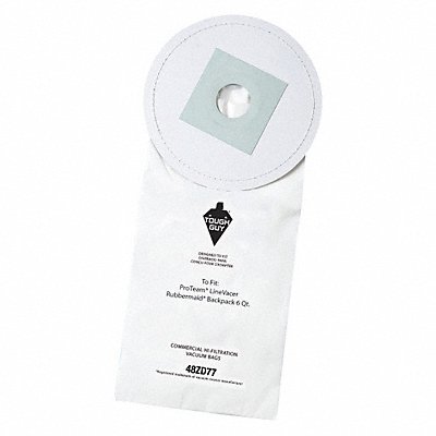 Vacuum Bag Paper 2-Ply Reusable PK10 MPN:48ZD77