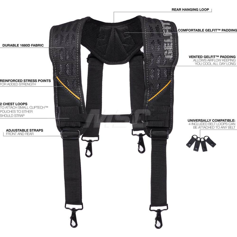 Tool Aprons & Tool Belts, Tool Type: Tool Belt , Material: Polyester , Number of Pockets: 0.000 , Color: Black , Belt Type: Adjustable, Padded  MPN:TB-CT-51G