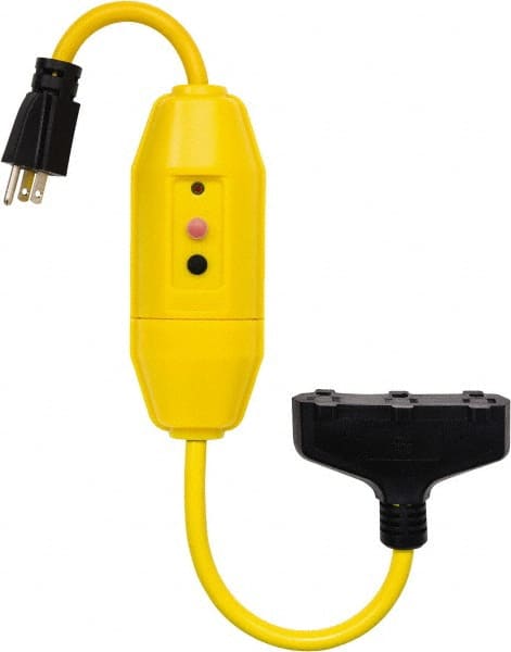 Plug-In GFCI Cord Set: 2' Cord, 15A, 125V MPN:30396028-08