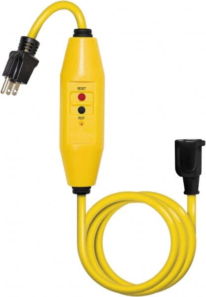 Plug-In GFCI Cord Set: 6' Cord, 15A, 125V MPN:30438022-01