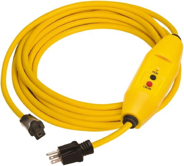 Plug-In GFCI Cord Set: 50' Cord, 15A, 125V MPN:30438036-01