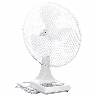 Desk Fan 16 White 3-Speed 120V 0.5A MPN:ODF-16