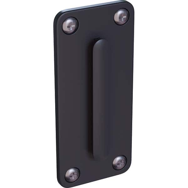 Pedestrian Barrier Wall Plate: Black MPN:WR02