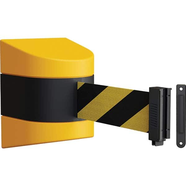 Wall-Mount Retractable Belt Barrier: Black MPN:WMX140-YW-BYD-F