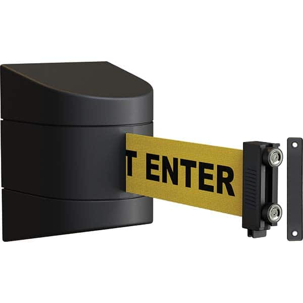 Wall-Mount Retractable Belt Barrier: Black MPN:WMX160-BK-CAUYB