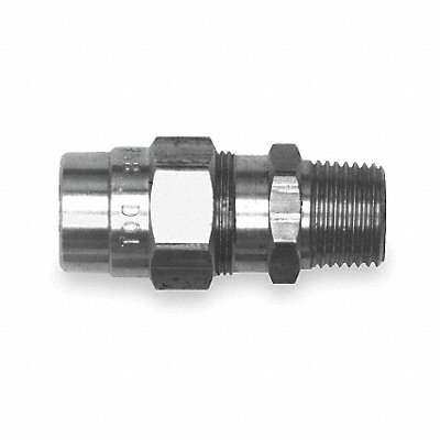 Male Connector Fitting 1/4-18 Brass MPN:2ZJF6