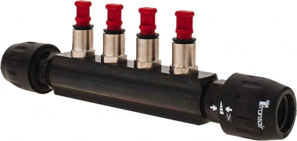 Air Hose 4 Port Push-to-Connect Manifold: Plastic MPN:6651 25 12 04