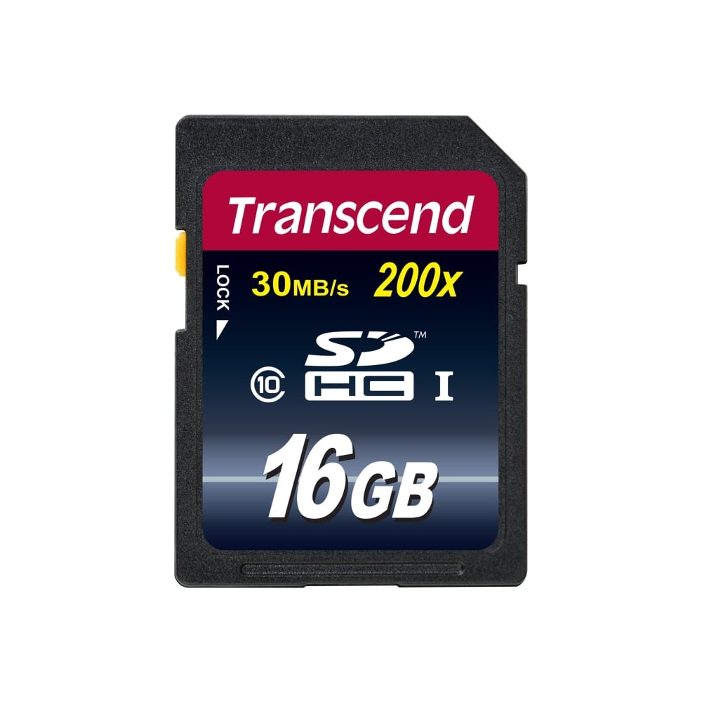 Transcend - Flash memory card - 16 GB - Class 10 - SDHC (Min Order Qty 6) MPN:TS16GSDHC10