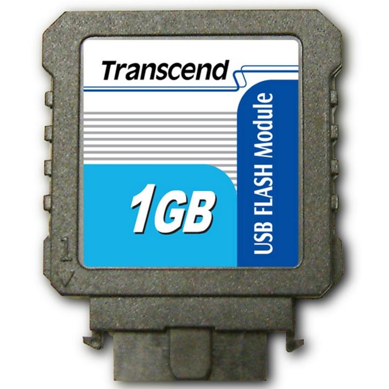 Transcend 1GB USB 2.0 Flash Module (Vertical) - 1 GB - USB (Min Order Qty 2) MPN:TS1GUFM-V