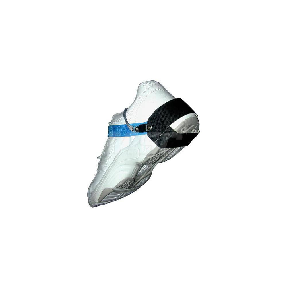 Grounding Shoe Straps, Strap Type: Antistatic Heel Strap , Attachment Method: D-Ring , Material: Rubber , Disposable: No , Resistor: Yes  MPN:HG1246