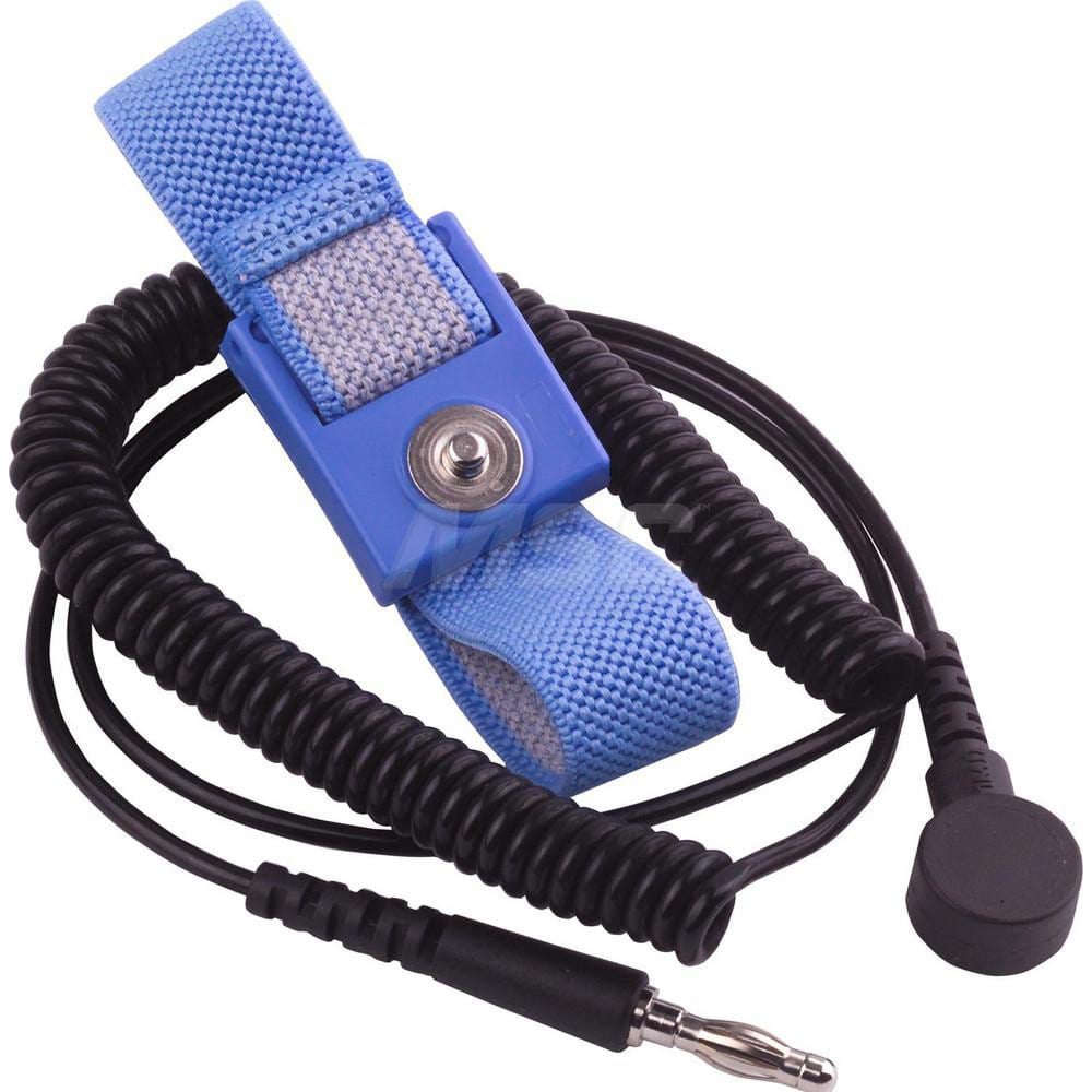 Grounding Wrist Straps, Attachment Method: Snap Lock , Disposable: No , Material: Fabric , Resistor: Yes , Grounding Cord Included: Yes  MPN:WB1637