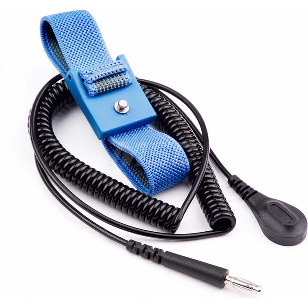 Grounding Wrist Straps, Attachment Method: Snap Lock , Disposable: No , Material: Fabric , Resistor: Yes  MPN:WB4016