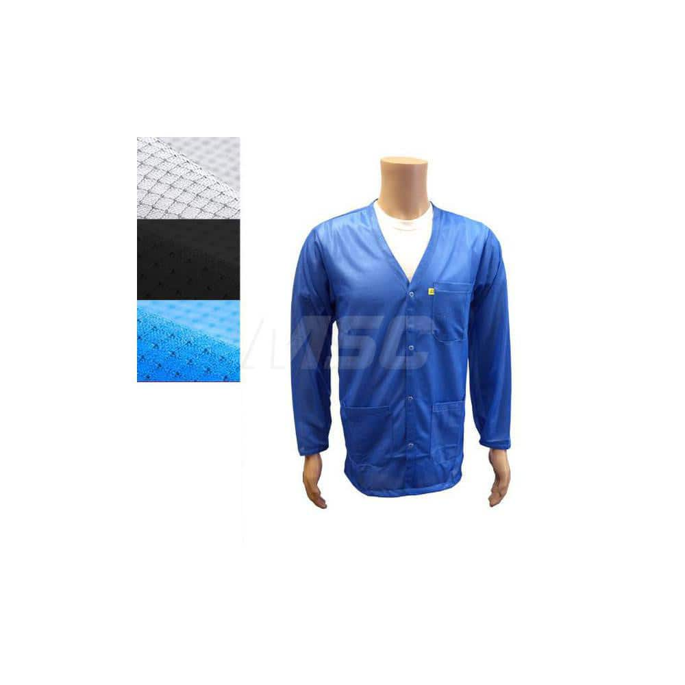 Smocks & Lab Coats, Garment Style: Smock , Material: Polyester, Carbon , Size: X-Large , Color: Blue , Sleeve Length: 23  MPN:JKV9025SPLB