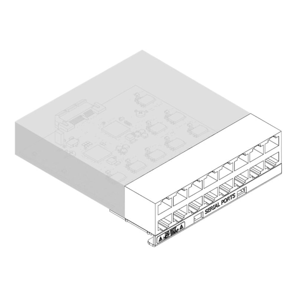 Lantronix SLC 8000 16 Device Port RJ45 I/O Module - Expansion module - RS-232 x 16 MPN:FRRJ451601