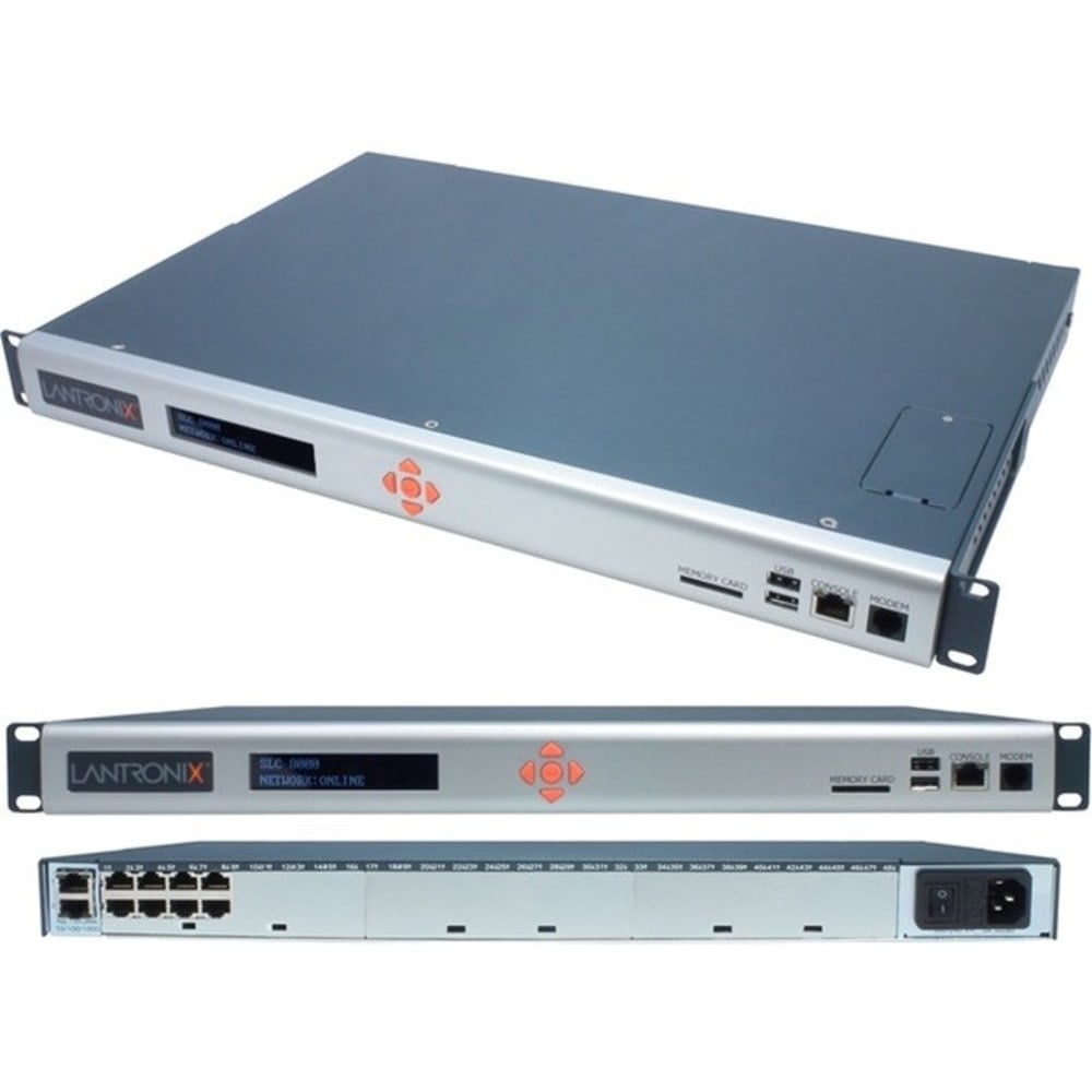 Lantronix SLC 8000 - Console server - 32 ports - GigE, RS-232 - 1U - rack-mountable - TAA Compliant MPN:SLC80321201G