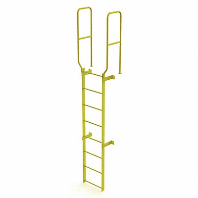 Ladder Safety Yellow Steel 450lb 11 ft MPN:WLFS0208-Y