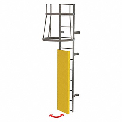 Ladder Fixed Steel Guard Door MPN:OPFS03-Y