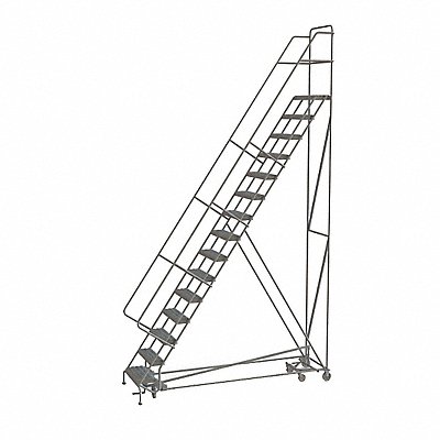 Rolling Ladder 15 Step Steel Serrated MPN:KDAD115242