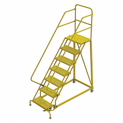 Rolling Ladder Steel Safety Angle 7-Step MPN:KDEC107246-Y