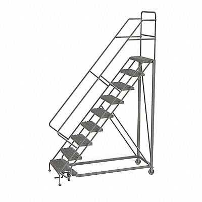 Rolling Ladder 9 Step Steel Serrated MPN:KDEC109242