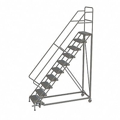 Rolling Ladder 10 Step Steel Serrated MPN:KDEC110242