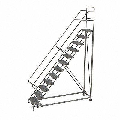 Rolling Ladder 12 Step Steel Perforated MPN:KDEC112246