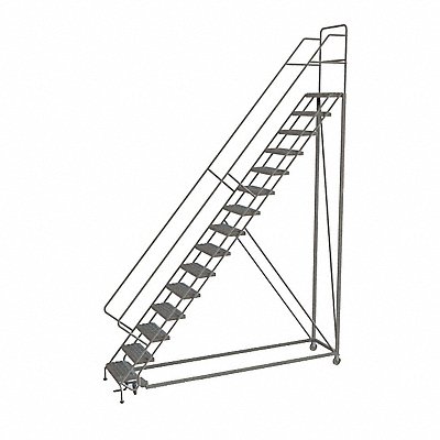 Rolling Ladder 15 Step Steel Perforated MPN:KDEC115246