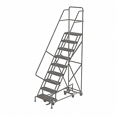 Rolling Ladder 9 Step Steel Serrated MPN:KDED109242