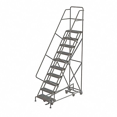 Rolling Ladder 10 Step Steel Serrated MPN:KDED110242