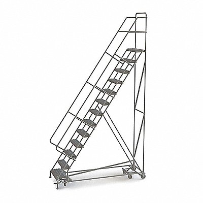 Rolling Ladder 13 Step Steel Serrated MPN:KDED113242