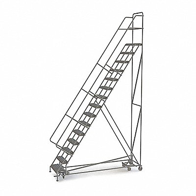 Rolling Ladder 15 Step Steel Serrated MPN:KDED115242