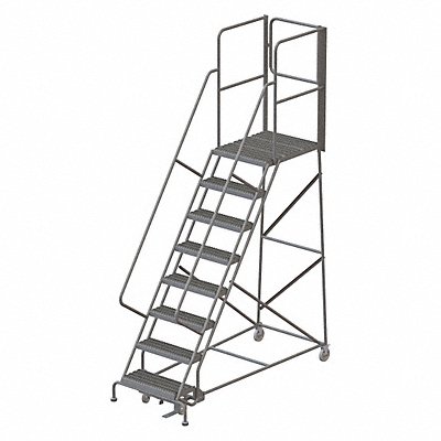 Rolling Ladder 8 Steps Load Cap. 450lb. MPN:KDSR108242-XR