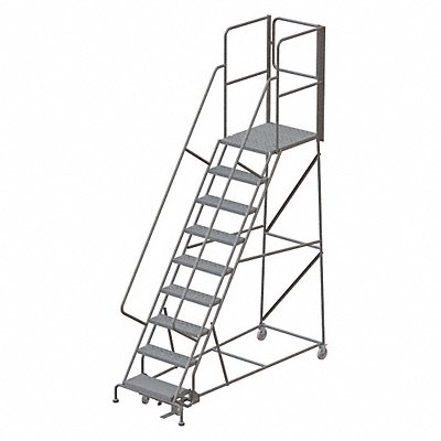 Rolling Ladder Steel 9 Steps Cap. 450lb. MPN:KDSR109246-XR