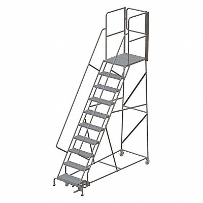 Rolling Ladder 10 Steps Load Cap. 450lb. MPN:KDSR110246-XR