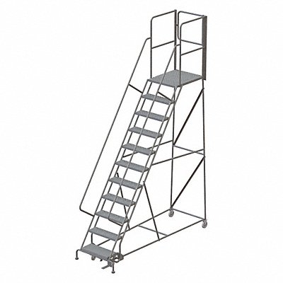 Rolling Ladder Steel 11 Steps Cap.450lb. MPN:KDSR111246-XR