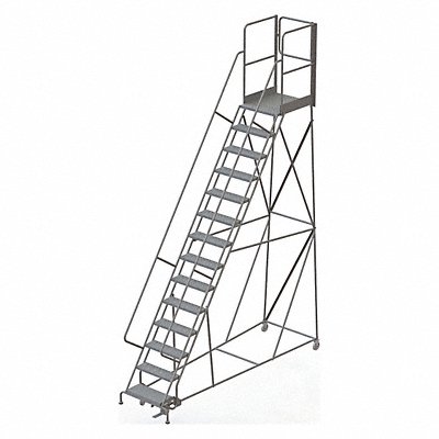 Rolling Ladder 14 Steps Load Cap. 450lb. MPN:KDSR114246-XR