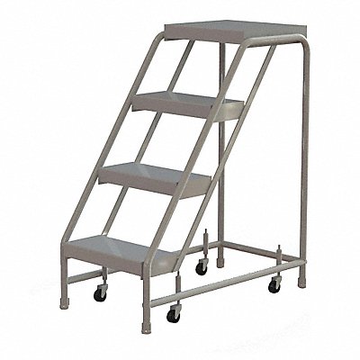 Rolling Ladder 4 Step Aluminum Ribbed MPN:WLAR004164-D4