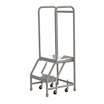 Rolling Ladder 2 Step Aluminum Ribbed MPN:WLAR102164-D4