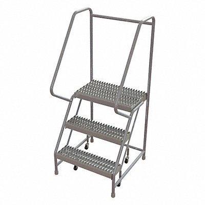 Rolling Ladder 3 Step Aluminum Serrated MPN:WLAR103245-D4