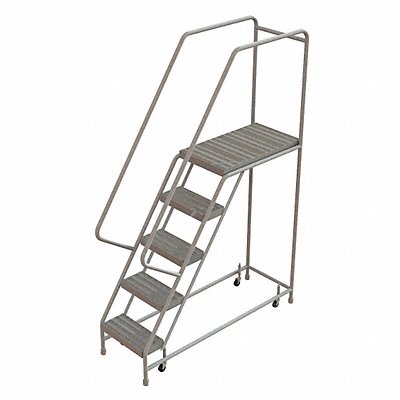 Rolling Ladder 5 Step Aluminum Ribbed MPN:WLAR105164-D4