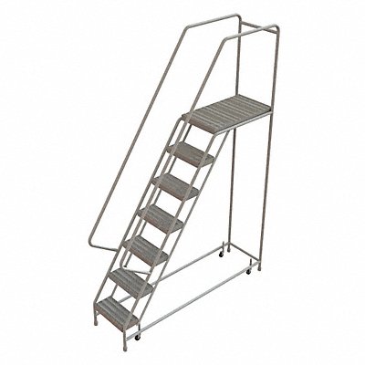 Rolling Ladder 7 Step Aluminum Ribbed MPN:WLAR107164-D4